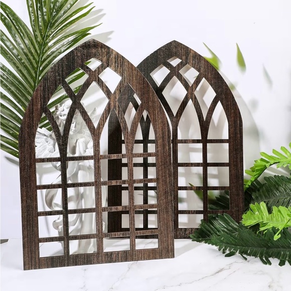 2 Pcs Rustic Window Frame Wall Decor Wooden Farmhouse Wall Decor 15.6'' x 11'... - Picture 9 of 9